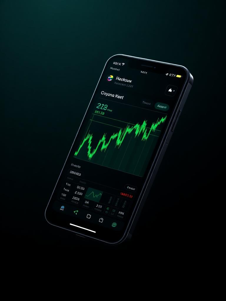 Mobile app mockup
